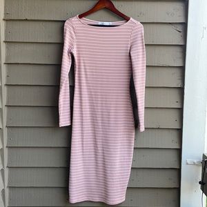 JustFab Below the Knee Fitted Dress